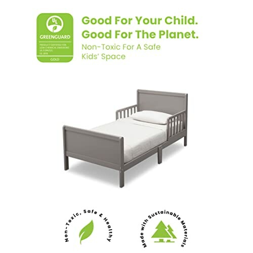 Eco-friendly kids bed with non-toxic materials.